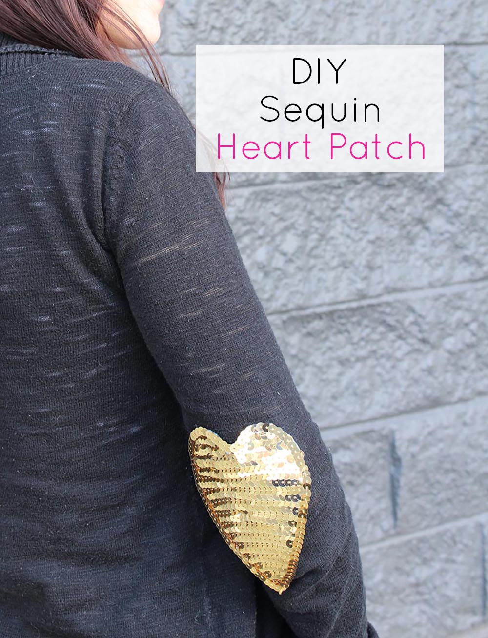 DIY Sequin Heart Patches by Gold Standard Workshop