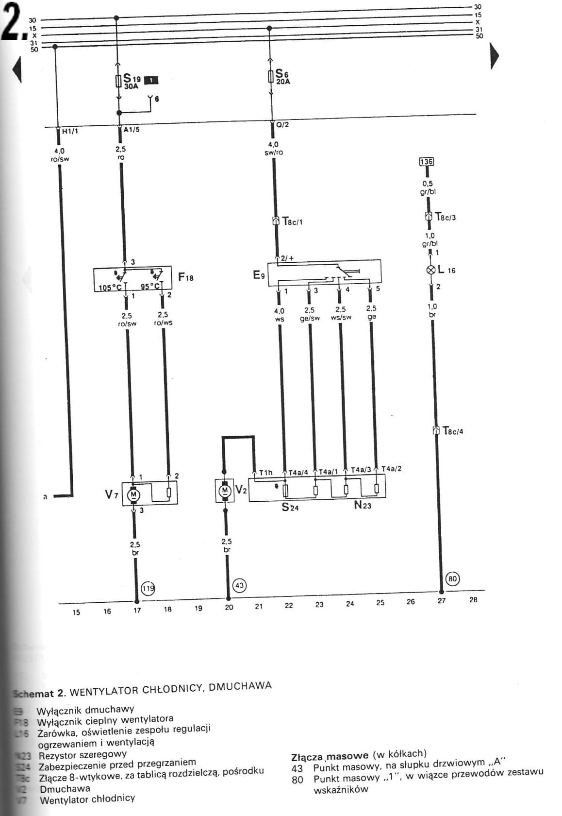 Skany Schematy Elektryczne Elektryka Volkswagen Golf 3 Klub Polska