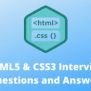 HTML5 & CSS3 Interview Questions And Answers - GoLogica
