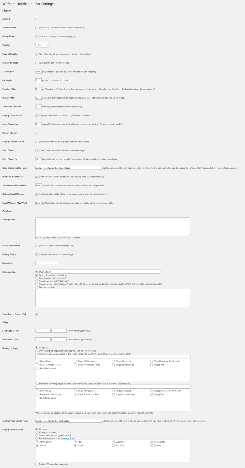 Wpfront is yet another wordpress notification bar plugin that makes it super easy for you to add notification bars to your website. 10 Best Notification Bar Plugins For Wordpress 2021 Gomahamaya