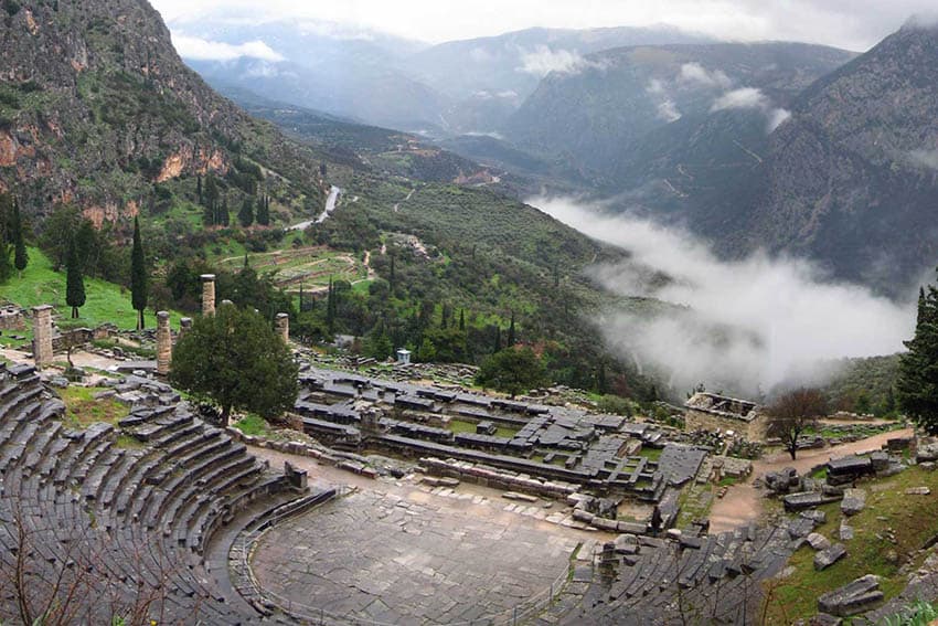 Parnassus near the gulf of corinth, . Delphi Greece Visiting The Ancient Oracle S Site