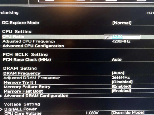 Beginners guide to overclocking your CPU - CPU Ratio change