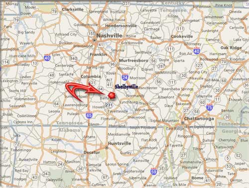 Map Directions Gordonview Farm Shelbyville Tennessee Map 