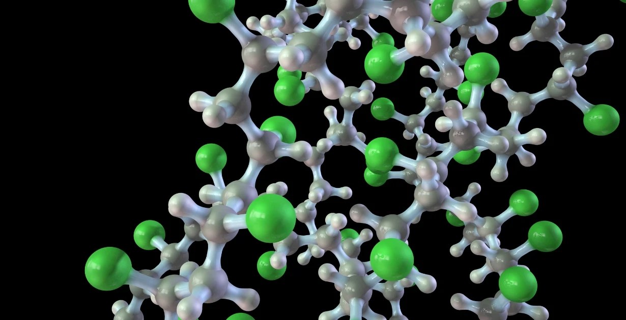polyvinyl chloride chemical compound 3d model