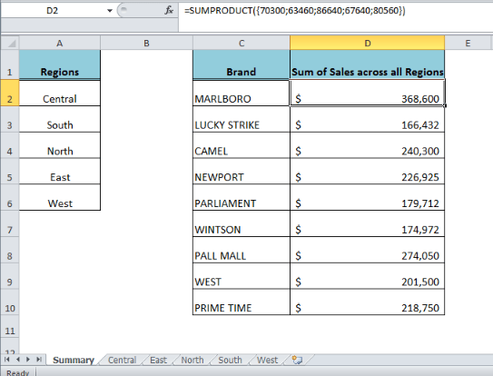 Store the hard copy with the application's documenta. How To Use The Sumif Function Across Multiple Sheets Excelchat