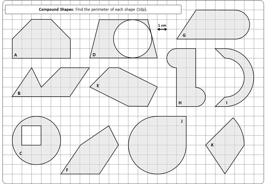 perimeter of compound shapes with circles go teach maths