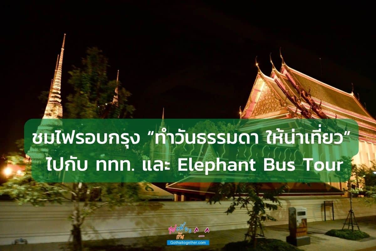 ชมไฟรอบกรุง “ทำวันธรรมดา ให้น่าเที่ยว” ไปกับ ททท และ Elephant Bus Tour 1