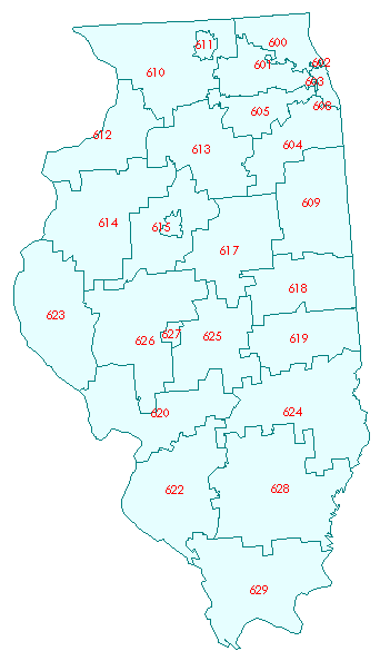 Illinois Zip Code Map Your Ultimate Guide IL0 