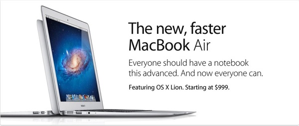 Apple MacBook Air Refreshed with Lion, Thunderbolt and More