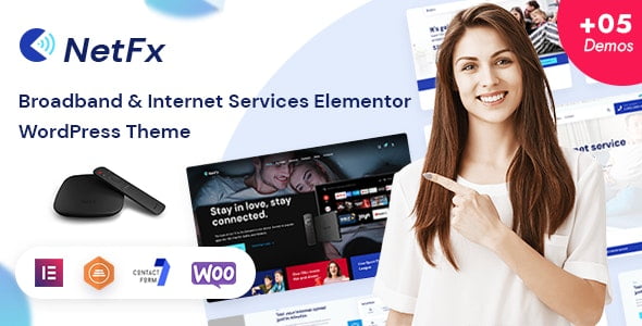 Netfix – Broadband & Internet Services WordPress Theme 1.1.5