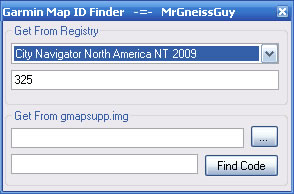 Garmin Map ID Finder 