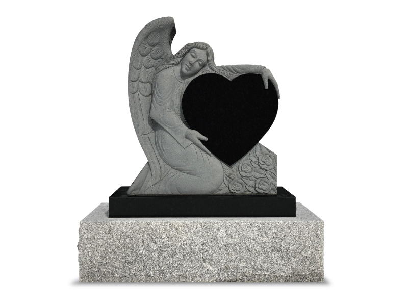 Gwan01 - Sculpture ange avec coeur - Formes et Sculptures - Granites William