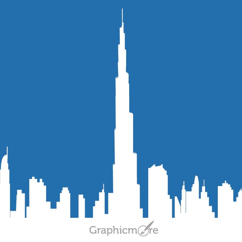 Download the perfect burj khalifa pictures. Burj Khalifa Free Vector File Download By Graphicmore