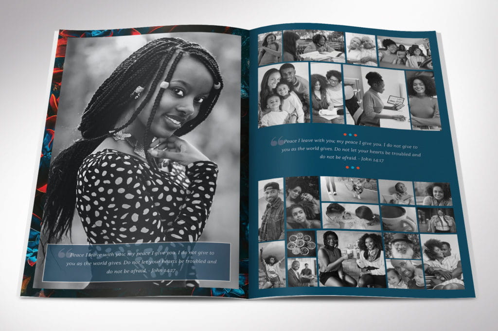 Black Princess Funeral Program Template