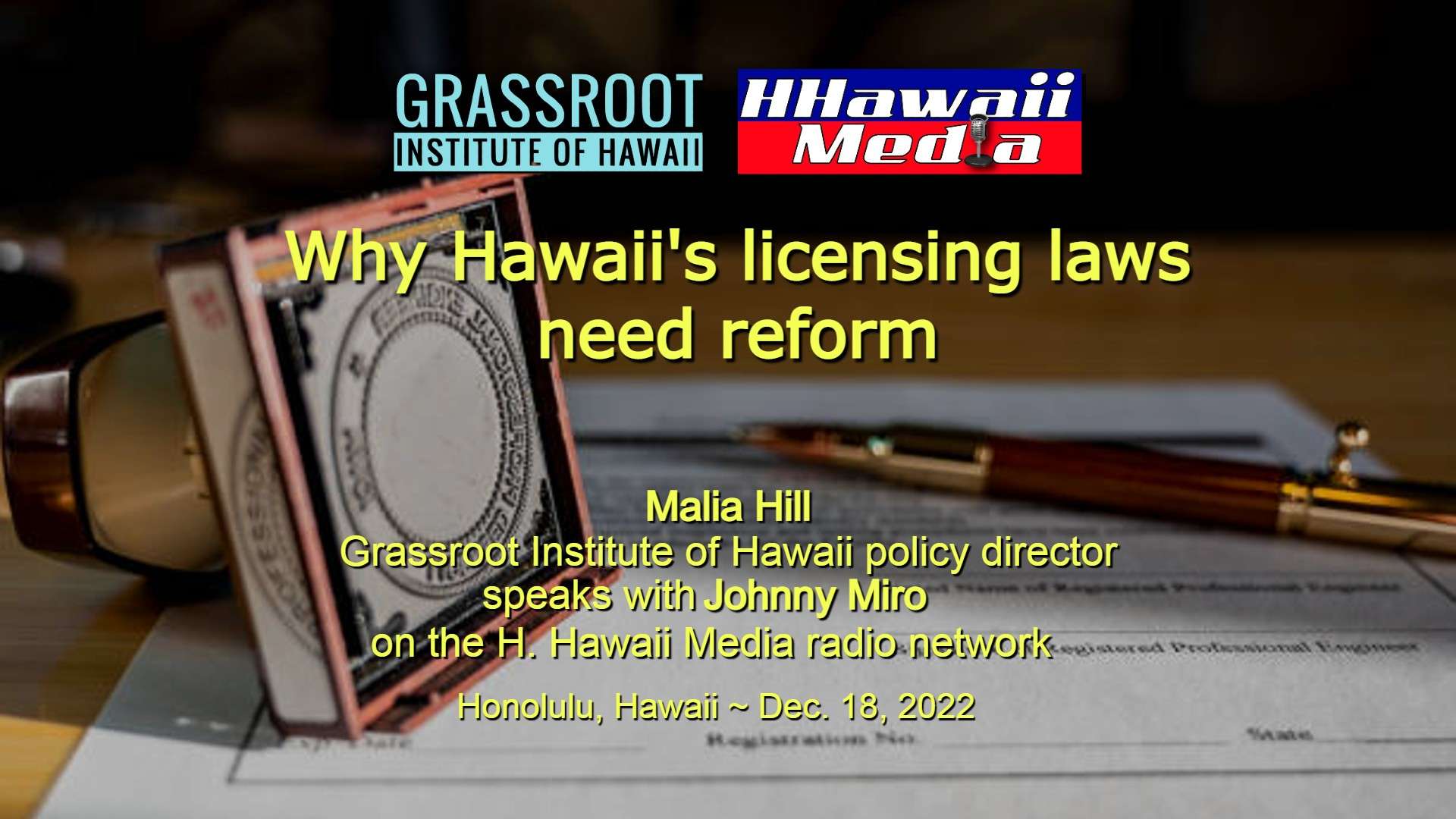 Why Hawaii's licensing laws need reform Grassroot Institute of Hawaii