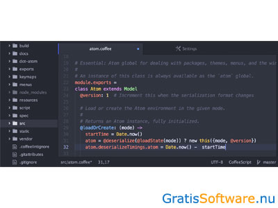 Atom Downloaden Gratis Tekst En Broncode Editor