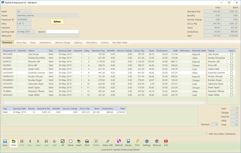 Gray Notes Software Paypak Professional - City Pattern Collection - Mobile Quality
