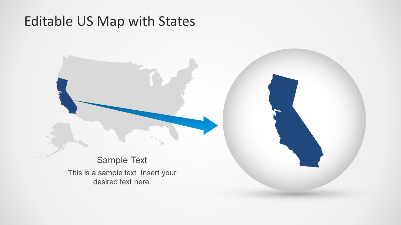 Editable Us Map For Powerpoint Calendar June US Map PowerPoint Template7 