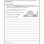 word game 3rd grade writing worksheet greatschools