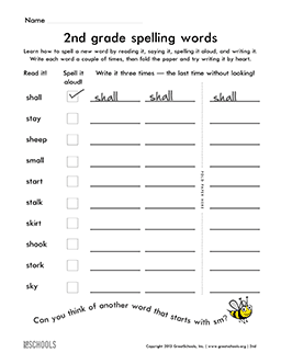Discover our comprehensive fifth grade spelling curriculum with fun activities and vocabulary word lists to help build a solid foundation. 2nd Grade Spelling Words List 5 Of 38 2nd Grade Word Lists Worksheet Greatschools