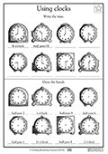 1st grade worksheets on telling time parenting