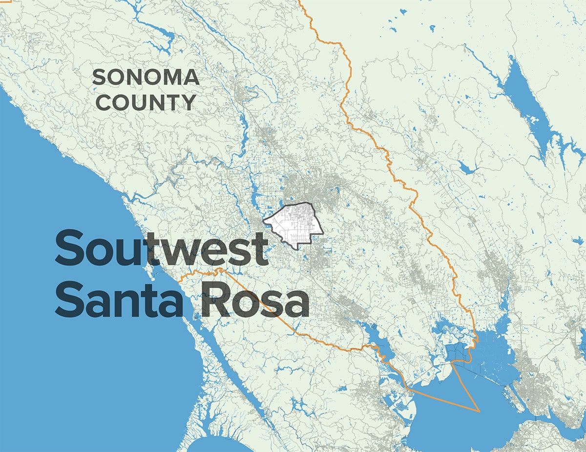 Google Map Santa Rosa SW Santa Rosa Map 