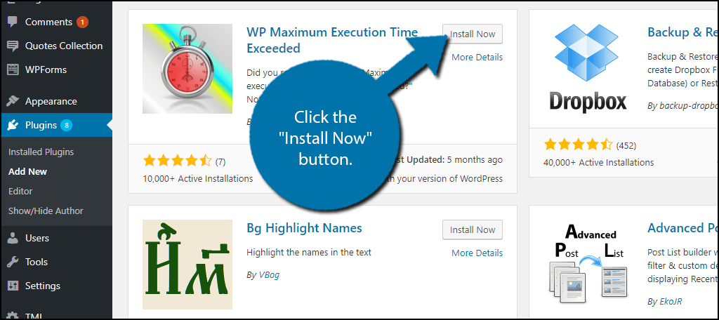 If you no longer see the error, start activating each plugin one by one and reloading your website after each activation to identify the faulty plugin. How to Fix WordPress "Fatal Error: Maximum Execution Time Exceeded" - GreenGeeks