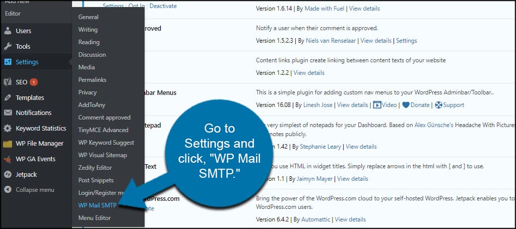 Go to 'plugins', 'add new', then search . How to Handle Comment Notification Email in WordPress - GreenGeeks
