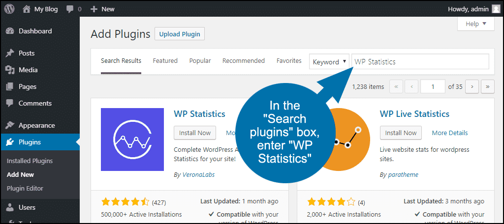 Add a wordpress hit counter plugin to your website without coding or . How To Get Wordpress Visitor Tracking With Wp Statistics Greengeeks