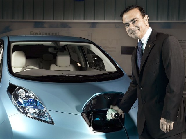 Electric Vehicles More Efficient than Hydrogen Fuel Cells, says Carlos Ghosn, Nissan CEO