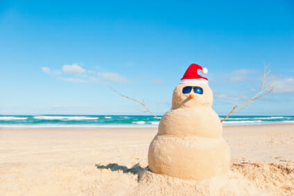 Perfect Sand Man With A Carrot Nose