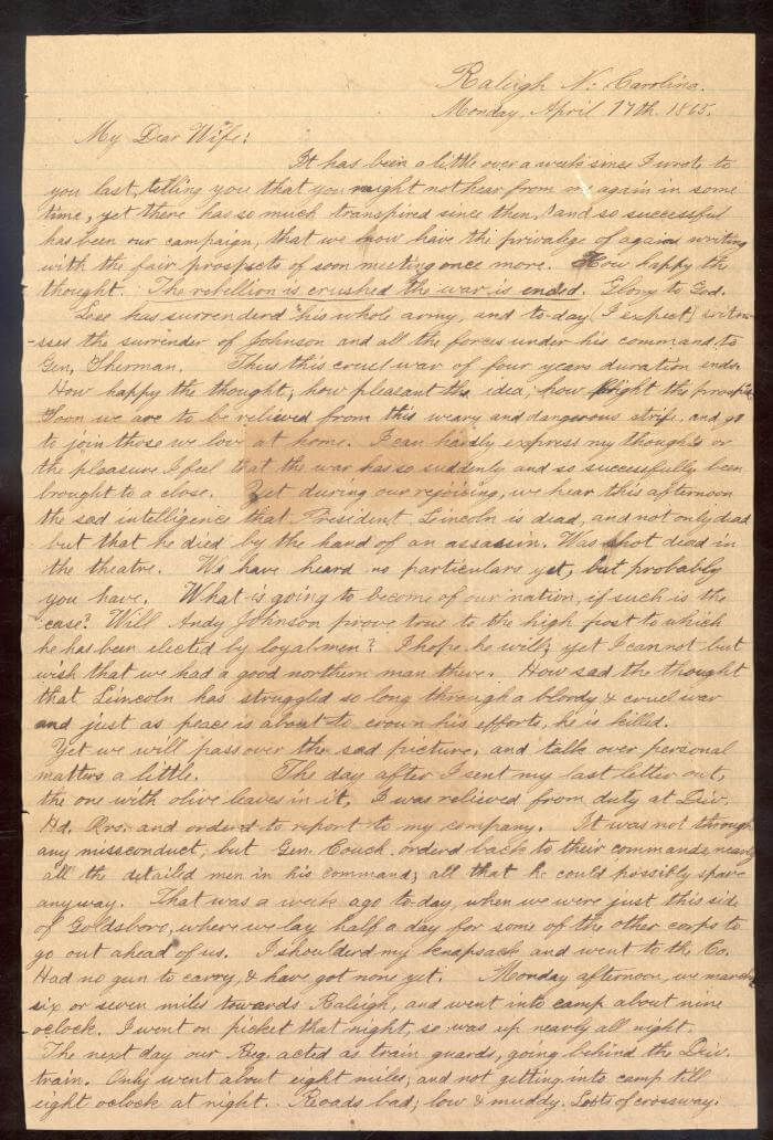 Civil War Letter