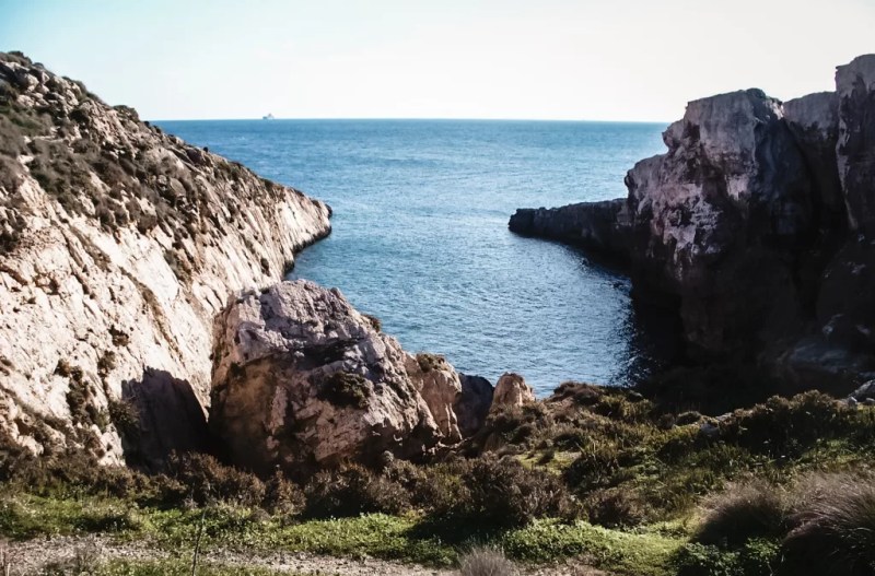 A hidden cove in Gozo.