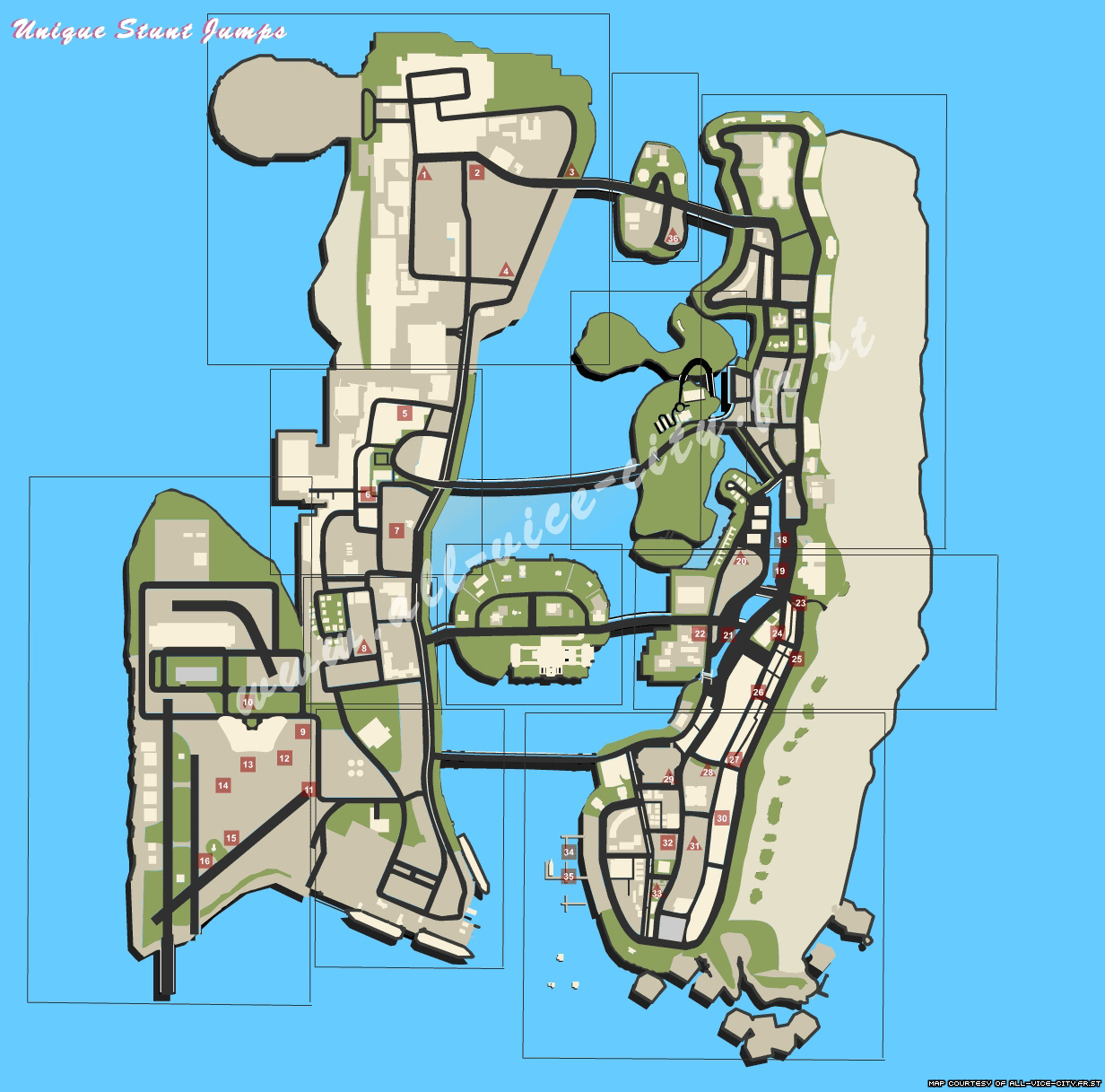 Gta Vice City Hidden Packages Map With Screenshots At Chloe Maygar Blog Vcusjmap 