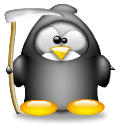 Tux-Linux- morte