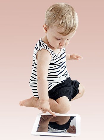 El uso de los smartphone por bebés y niños