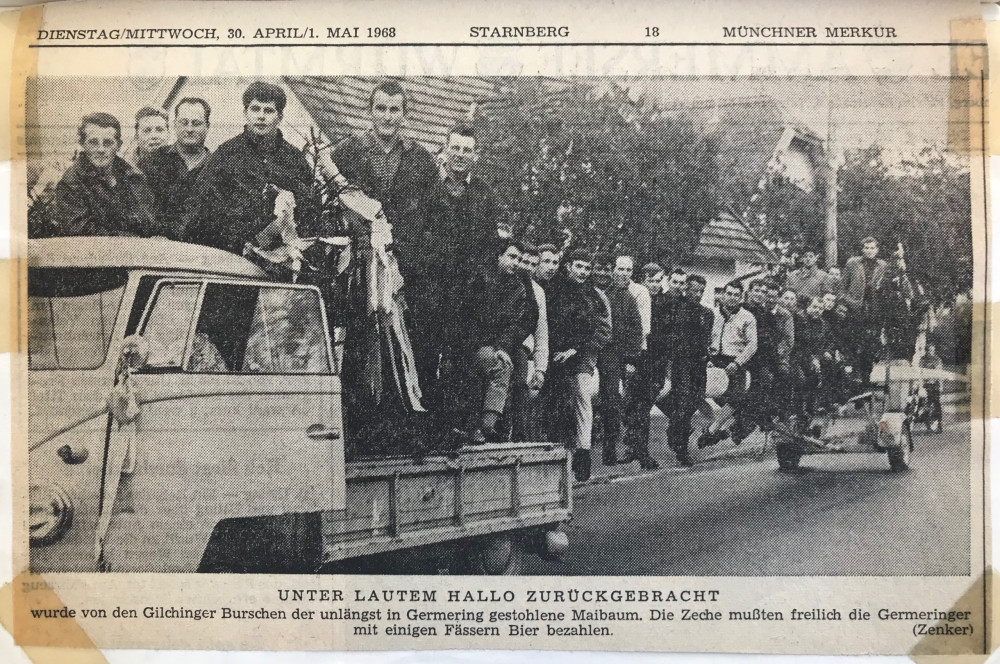 Maibaumdiebe in Germering