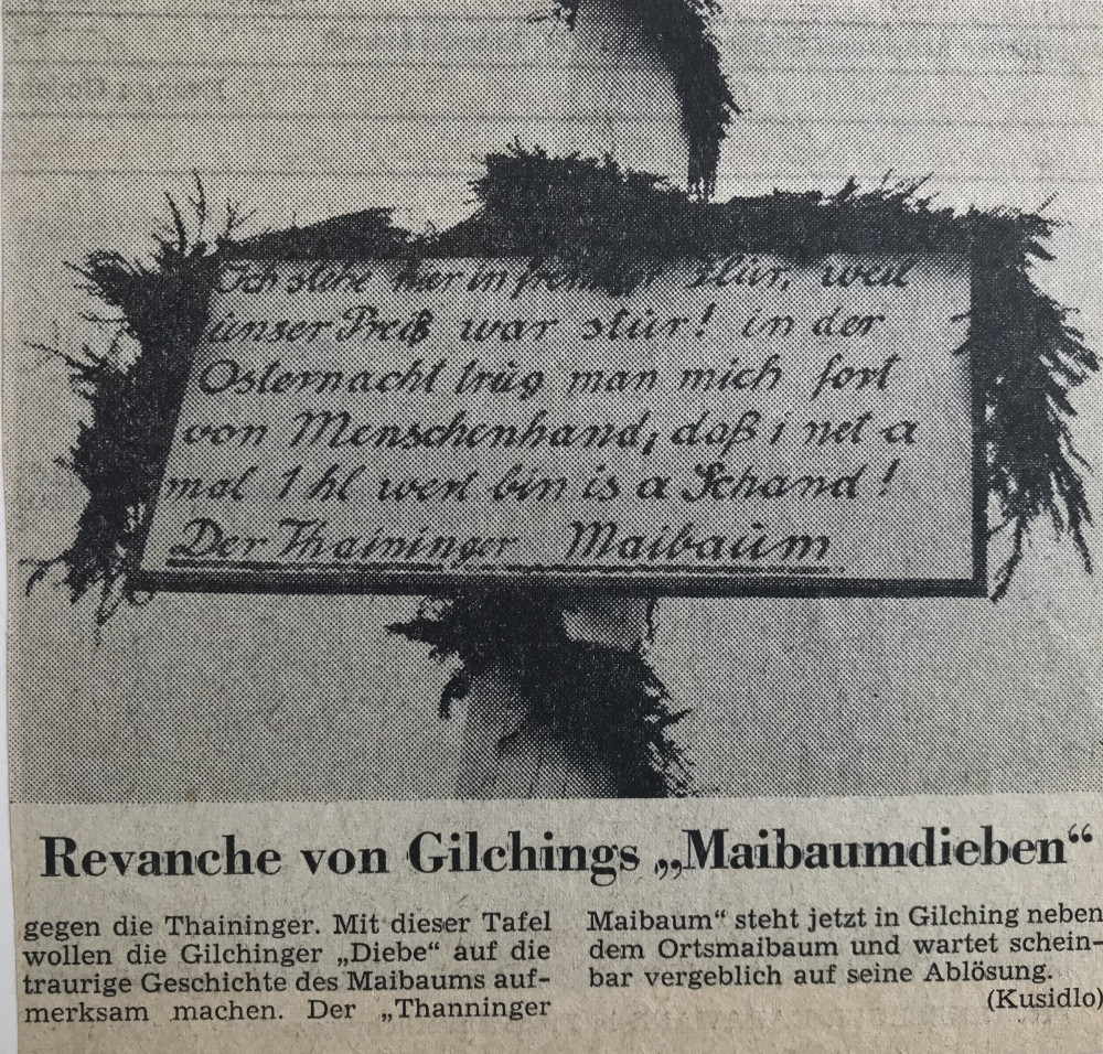 Thanninger Maibaum ohne Auslöse