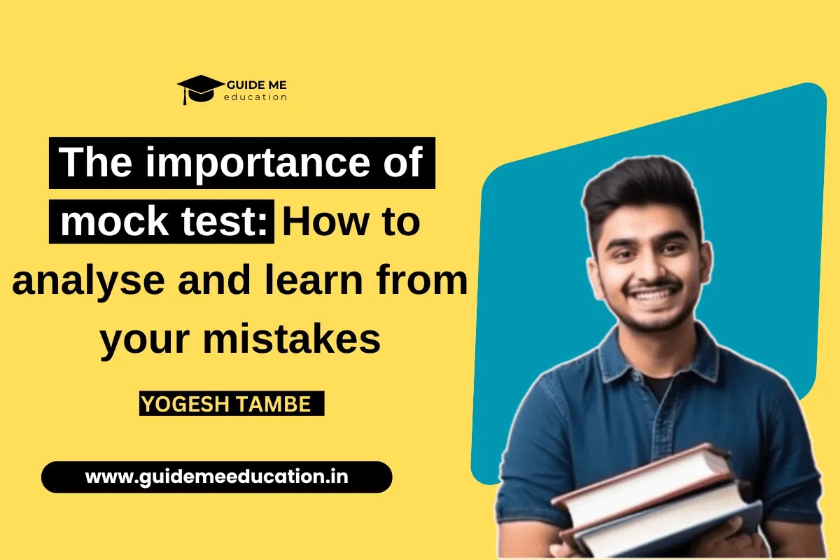 Student taking a mock test for exam preparation