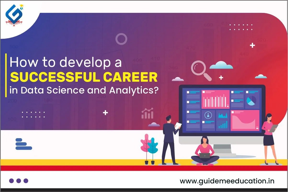 Data scientist analyzing charts on laptop