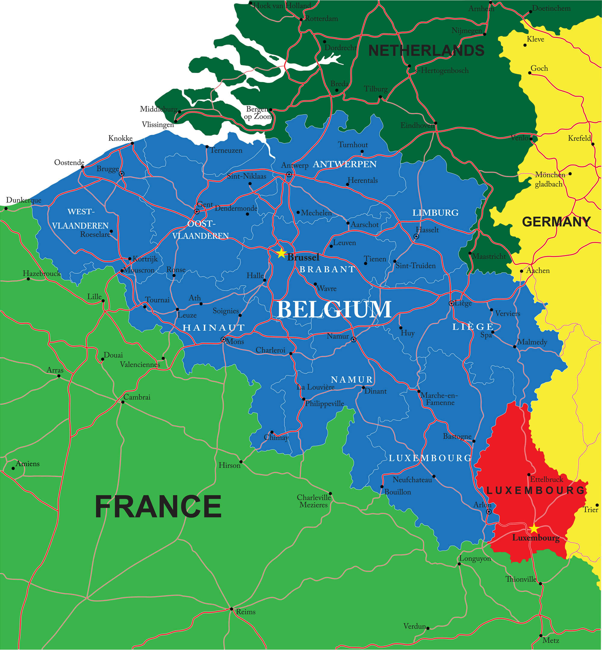How To Get To Belgium From France FWBD Belgium Map 