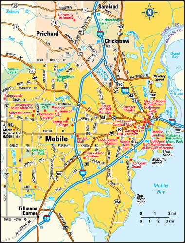 Mobile Alabama Mapquest MapQuest Get Directions GPZMFP Mobile Alabama Area Map 