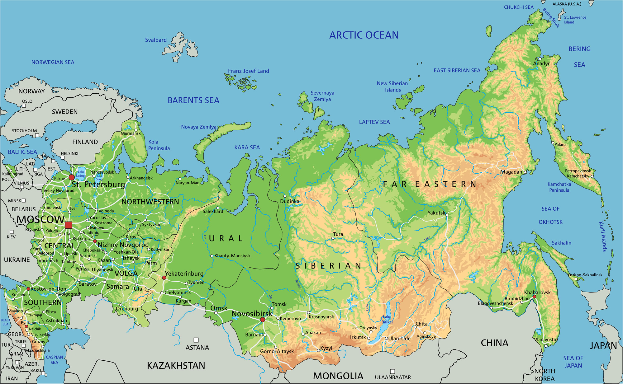 Russia Amp Siberia More Than Just A Map Russia Physical Map 