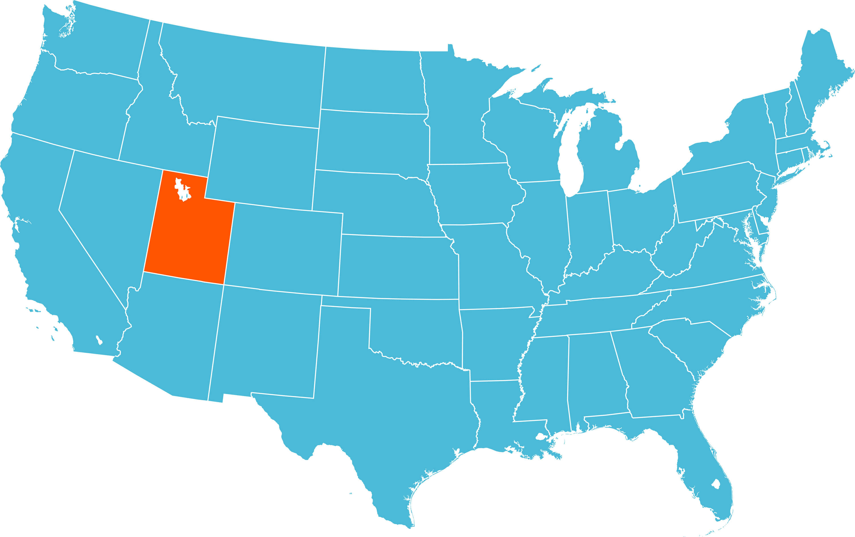 Utah City Map Usa At Dominic Nanya Blog Utah State Map Usa 