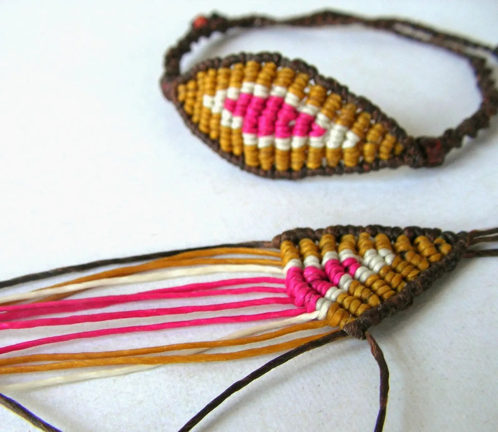 Made with solid sterling silver · 18k yellow gold or 18k rose gold plated options · evil eye bracelet · adjustable slide up to 9 · all bracelets stamped 925. 20 DIY MacramÃ© Bracelet Patterns | Guide Patterns