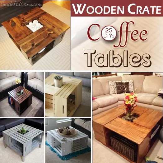 20 Diy Wooden Crate Coffee Tables Guide Patterns