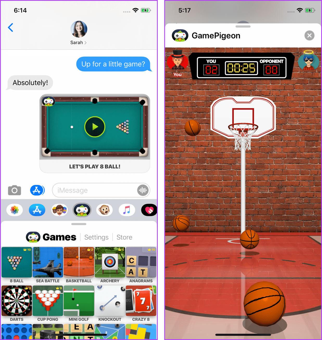 10 Best IMessage Games For IPhone And IPad Guiding Tech GamePigeon Multiple IMessage Games In One Package 