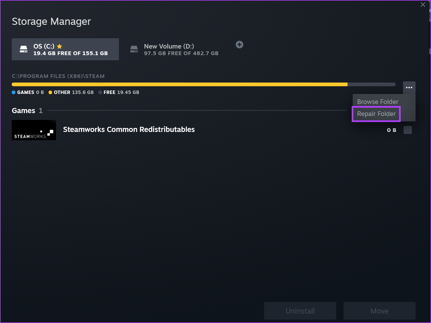 Top 5 Ways To Fix Steam Stuck On Verifying Error In Repair Steam Library Folder 2 