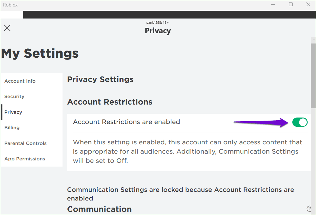 4 Fixes For Can T Join Roblox Games Guiding Tech Turn Off On Roblox 1 
