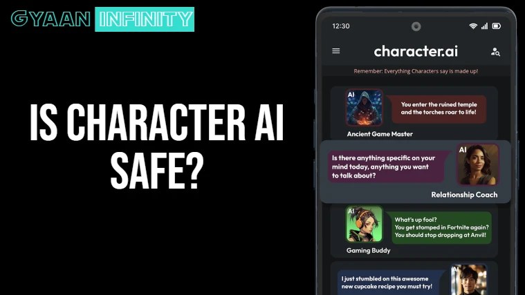 Risks of using Character.AI